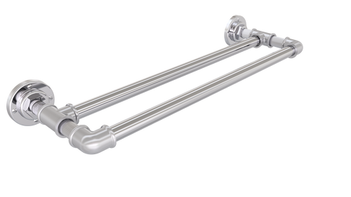 Valsan PI145045PV Industrial Polished Brass Double Towel Bar / Rail, 18"