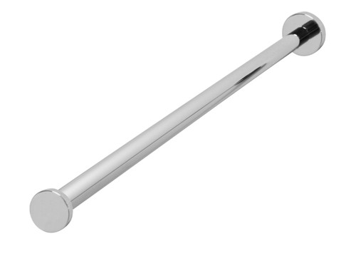 Valsan PX147UB Axis Unlacquered Brass Single Perpendicular Towel Bar / Rail, 16"