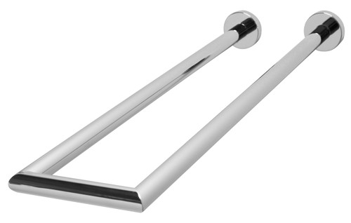 Valsan PX247040NI Axis Polished Nickel Double Perpendicular Towel Bar / Rail, 16"