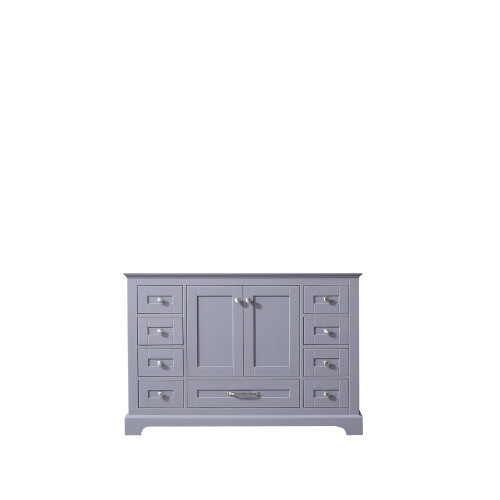 Lexora Dukes 48 Inch Dark Grey Vanity Cabinet Cabinet Only