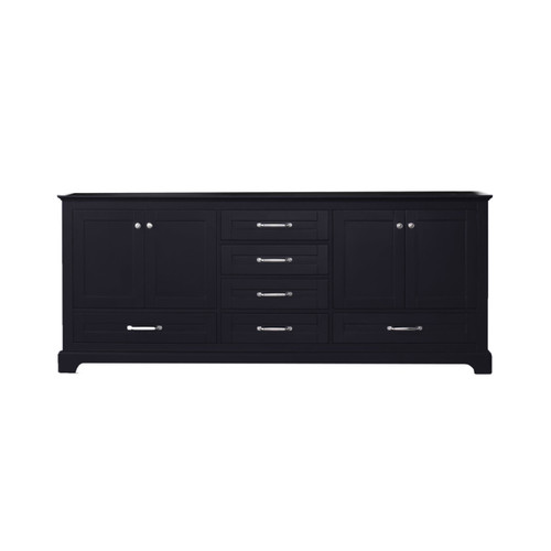 Lexora Dukes 80 Inch Espresso Vanity Cabinet Cabinet Only