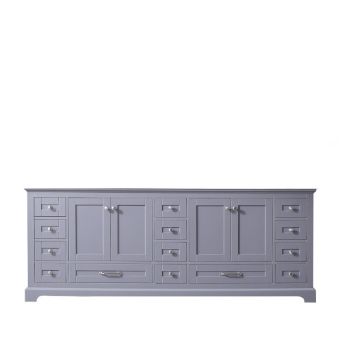 Lexora Dukes 84 Inch Dark Grey Vanity Cabinet Cabinet Only