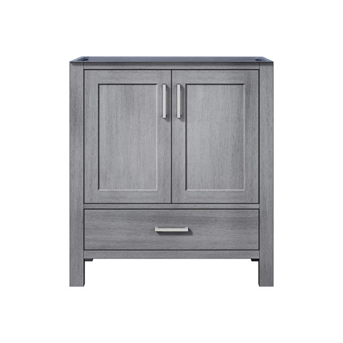 Lexora Jacques 30 Inch Distressed Grey Vanity Cabinet Cabinet Only