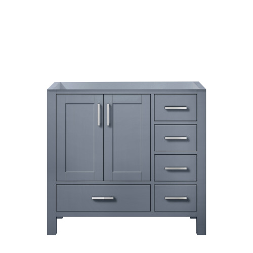 Lexora Jacques 36 Inch Dark Grey Vanity Cabinet Only - Left Version