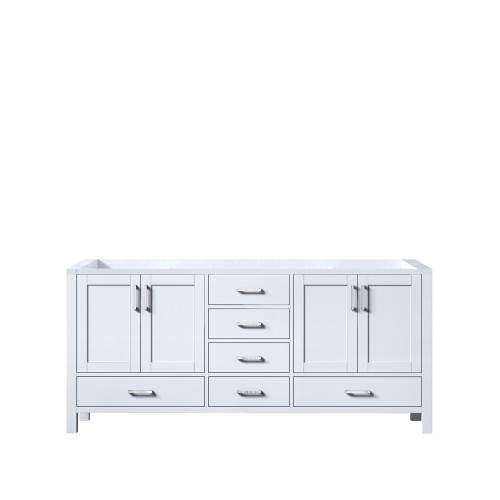 Lexora Jacques 72 Inch White Vanity Cabinet Cabinet Only
