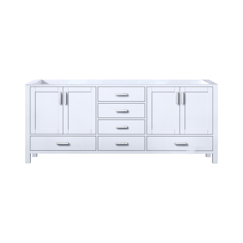 Lexora Jacques 80 Inch White Vanity Cabinet Cabinet Only