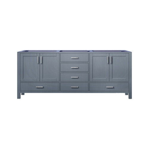 Lexora Jacques 80 Inch Dark Grey Vanity Cabinet Cabinet Only