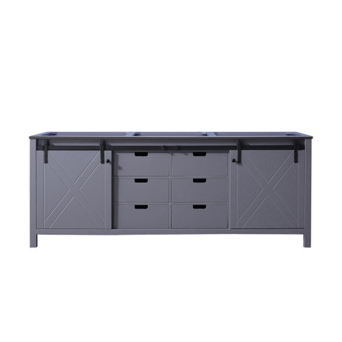 Lexora Marsyas 84 Inch Dark Grey Vanity Cabinet Cabinet Only