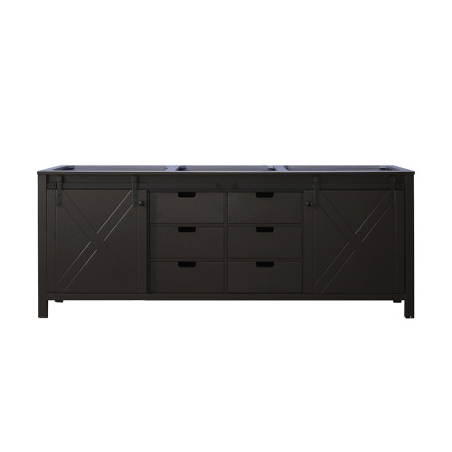 Lexora Marsyas 84 Inch Brown Vanity Cabinet Cabinet Only
