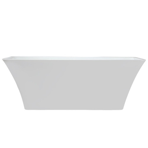 Lexora Vinter 59 Inch Free Standing Acrylic Bathtub w/ Chrome Drain