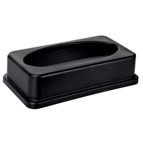 Alpine  ALP478-2-BLK  Black Slim Trash Can Swing Lid