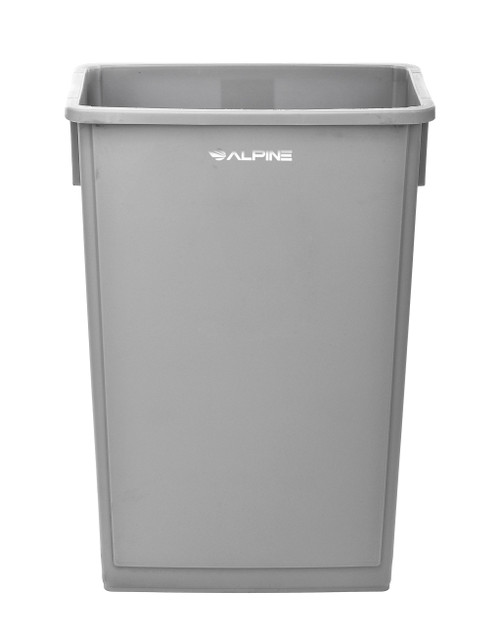 Alpine  ALP477-GRY  23 Gallon Gray Slim Trash Can