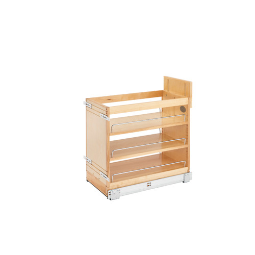 Rev-A-Shelf 11 in Door/Drawer Base Cabinet Organizer w/Soft-Close - Natural - 448-BDDSC-11C