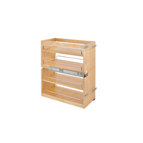 Rev-A-Shelf 449-BCSC-10C 10.5 in Base Cabinet Organizer Soft-Close - Natural