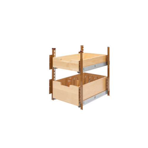 Rev-A-Shelf 4PIL-18SC-2 15 in Wood Pilaster System Kit - Natural