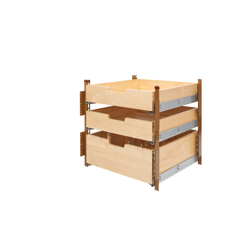 Rev-A-Shelf 4PIL-24SC-3 21 in Wood Pilaster System Kit - Natural