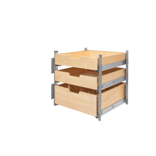 Rev-A-Shelf 4PIL-24SC-SV-3 21 in Wood Pilaster System Kit - Natural