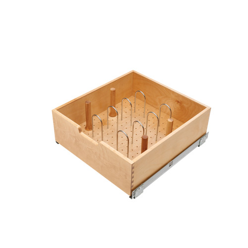Rev-A-Shelf 20 in Wood Tall Pullout Drawer Soft- - Natural - 4WDB7-24SC-1