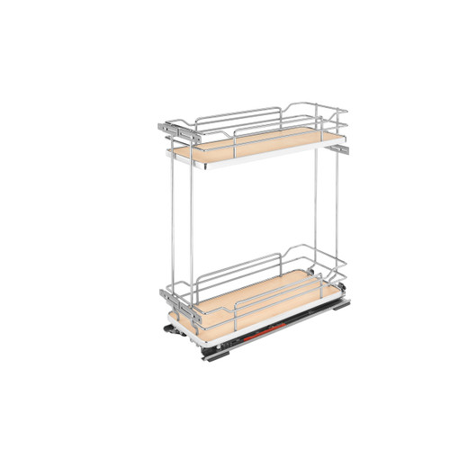Rev-A-Shelf Two-Tier Wire Organizer with Blum Soft-Close - Natural - 5322-BCSC-8-MP