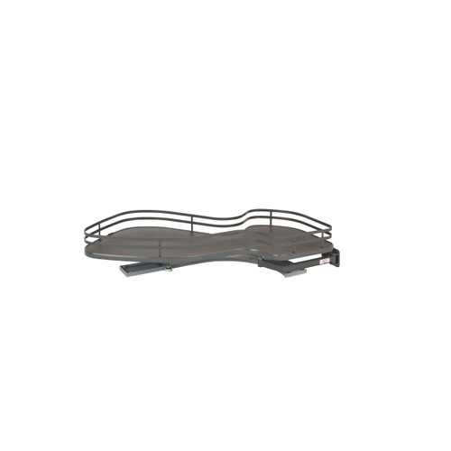 Rev-A-Shelf Orion Gray Single-Tier "Cloud" Optimizer for 15" Right Opening/Blind Left Corner Cabinets - 5371-15-FOG-R