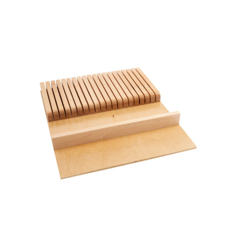 Rev-A-Shelf Knife Block Drawer Insert-Wood - Natural - 4WKB-1