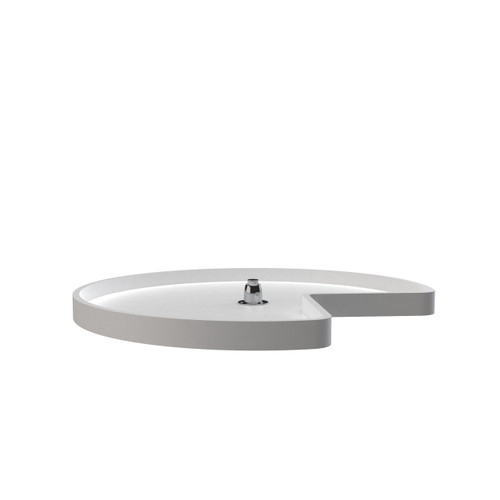Rev-A-Shelf 32 in White Polymer Kidney Lazy Susan w/bottom mount - 6421-32-11-52