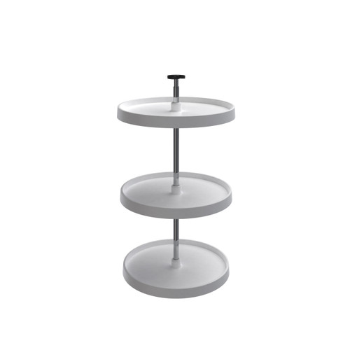 Rev-A-Shelf 20 in White Polymer Full CirLazy Susans 3-Shelf - 3073-20-11-531