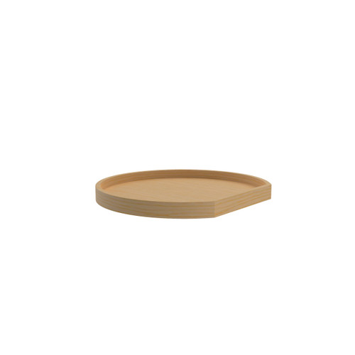 Rev-A-Shelf 20 in Wood D-Shape Lazy Susan Shelf Only - Natural - 4WLS201-20-52