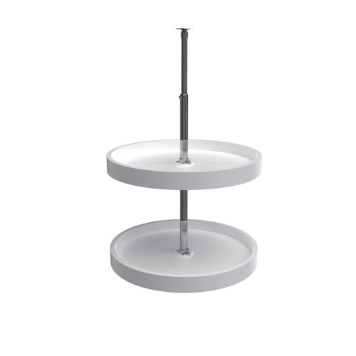 Rev-A-Shelf 20 in White Polymer Full Circle Lazy Susans 2-Shelf - 6012-20-11-52