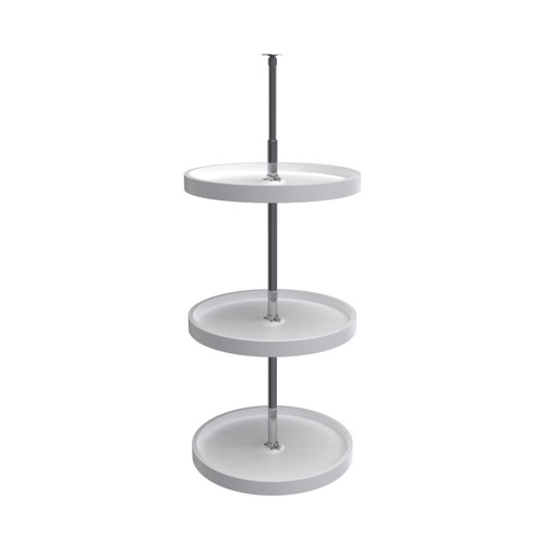 Rev-A-Shelf 18 in White Polymer Full Circle Lazy Susans 3-Shelf - 6013-18-11-526