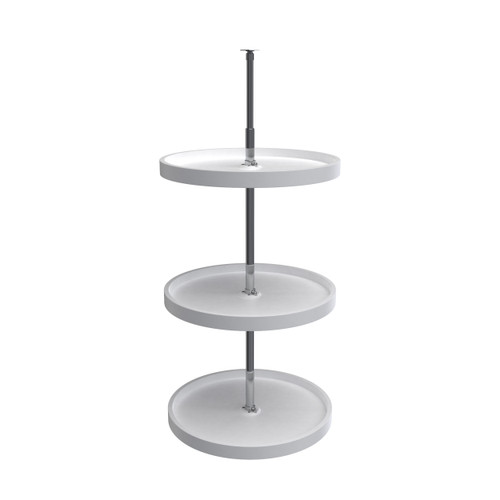 Rev-A-Shelf 6013-20-11-526 20 in White Polymer Full Circle Lazy Susans 3-Shelf