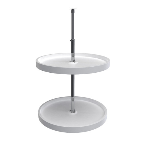 Rev-A-Shelf 20 in White Polymer Full Circle Lazy Susans 2-Shelf - 6072-20-11-52