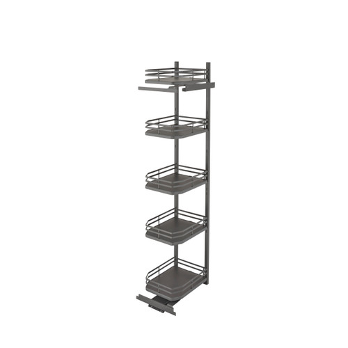 Rev-A-Shelf 5374-18FL-FOG 18 in Flat Wire Swing Out Pantry - Gray