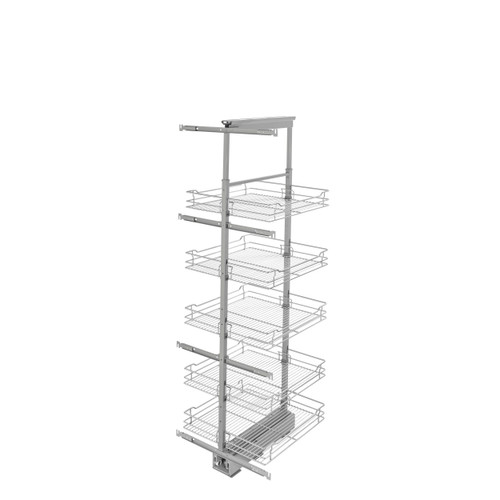 Rev-A-Shelf 20 in Chrome Basket Pantry Pullout Soft Close - 5758-20-CR-1