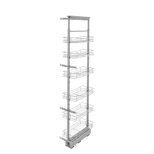 Rev-A-Shelf 5773-10-CR-1 10 in Chrome Basket Pantry Pullout Soft Close