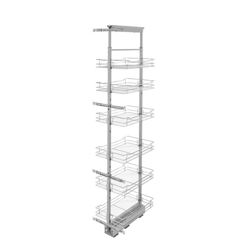 Rev-A-Shelf 5773-14-CR-1 14 in Chrome Basket Pantry Pullout Soft Close