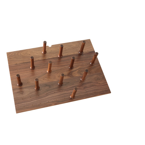 Rev-A-Shelf 4DPS-WN-3021 Medium 30 x 21 Wood Peg Board System w/12 pegs - Walnut