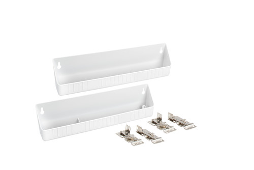 Rev-A-Shelf 14 in White Polymer Tip-Out Accessory Trays - 6572-14-11-52