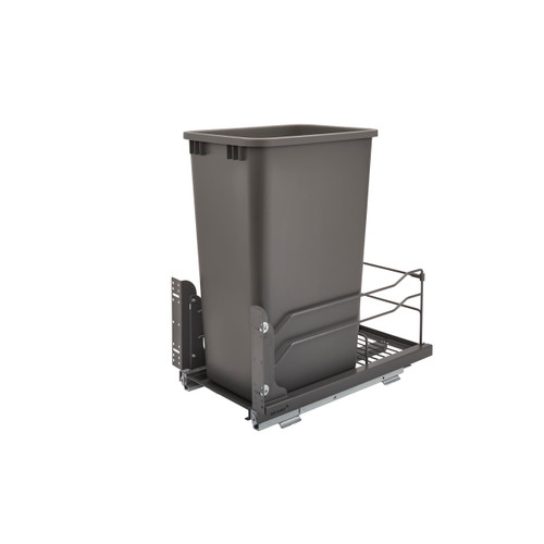 Rev-A-Shelf 50 Qrt Pull-Out Waste Container Soft-Close - Gray - 53WC-1550SCDM-113