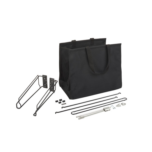 Rev-A-Shelf 24 in Cloth Tilt Out Hamper - Black - CTOHSL-24-1