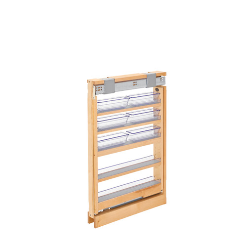 Rev-A-Shelf 3 in Vanity Filler Pullout Soft-Close - Natural - 432-VF30SC-3