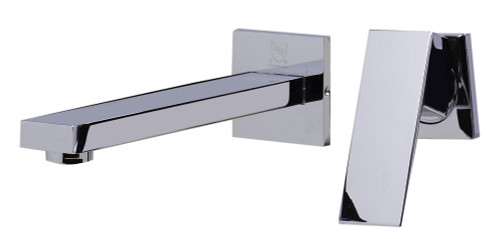 Alfi AB1468-PC Polished Chrome Single Lever Wallmount Bathroom Faucet