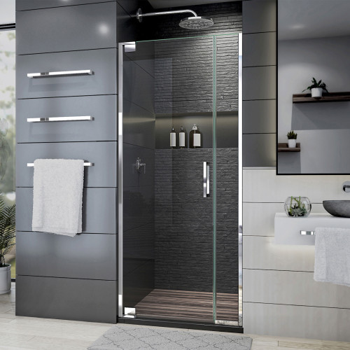 DreamLine Elegance Plus 30-30 3/4 in. W x 72 in. H Frameless Pivot Shower Door in Chrome DreamLine Elegance Plus 30-30 3/4 in. W x 72 in. H Frameless Pivot Shower Door in Chrome