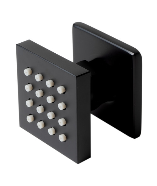 ALFI Black Matte 2" Square Adjustable Shower Body Spray - AB3820-BM