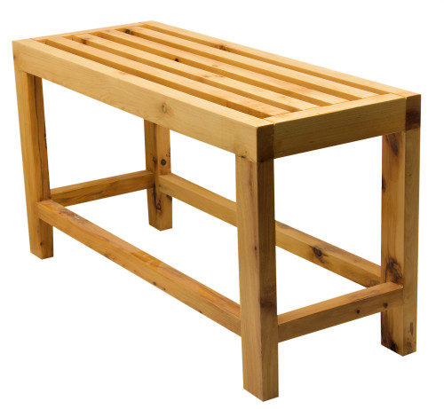 ALFI 26" Solid Wooden Slated Single Person Sitting Bench - AB4401