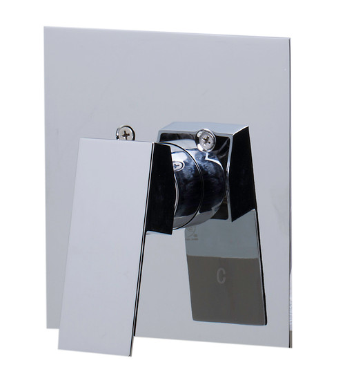 ALFI Polished Chrome Shower Valve Mixer Faucet with Square Lever Handle - AB5501-PC