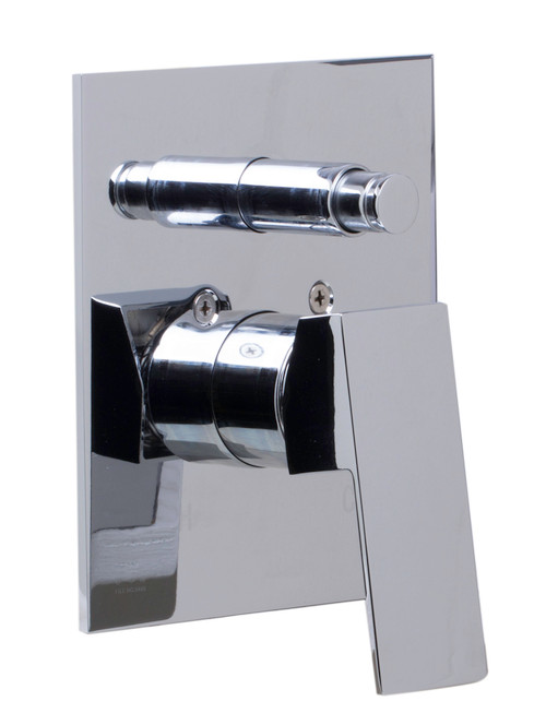 ALFI Polished Chrome Shower Valve Mixer with Square Lever Handle and Diverter - AB5601-PC