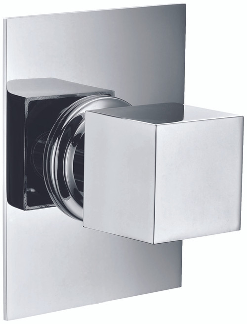 Alfi AB9209-PC Polished Chrome Modern Square 3 Way Shower Diverter, Includes Rough Valve