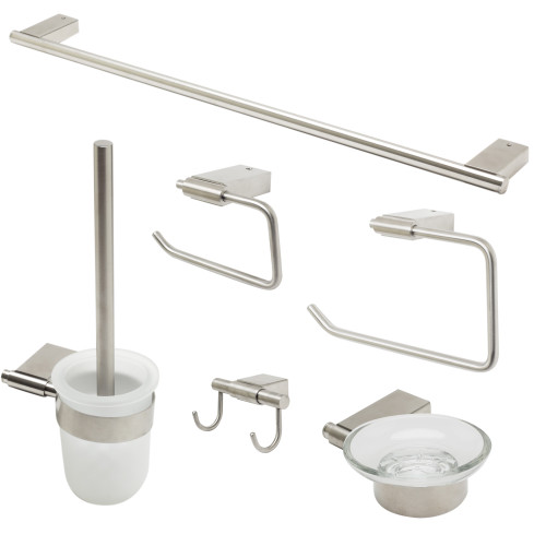 ALFI Brushed Nickel 6 Piece Bathroom Accessory Set - AB9515-BN