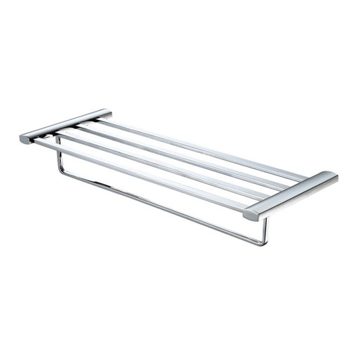Alfi AB9539-BN Brushed Nickel 24 inch Towel Bar & Shelf